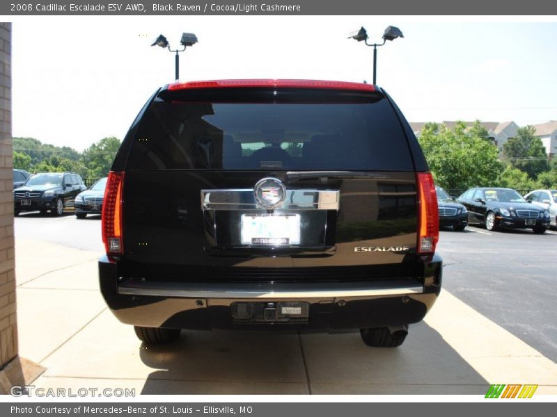 Black Raven / Cocoa/Light Cashmere 2008 Cadillac Escalade ESV AWD
