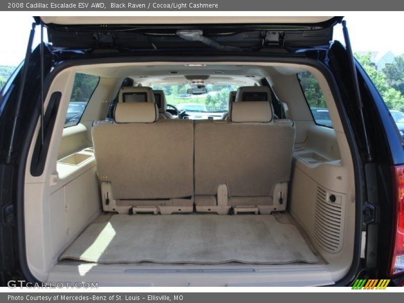 Black Raven / Cocoa/Light Cashmere 2008 Cadillac Escalade ESV AWD