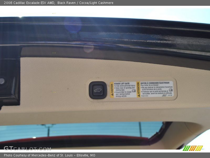 Black Raven / Cocoa/Light Cashmere 2008 Cadillac Escalade ESV AWD
