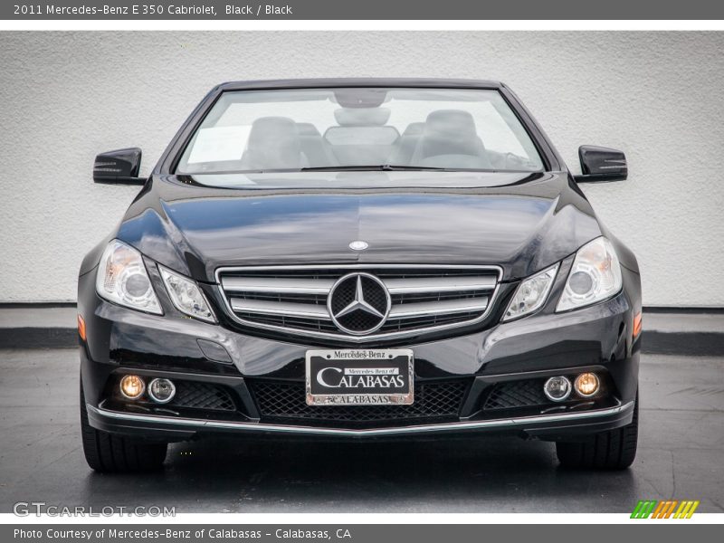 Black / Black 2011 Mercedes-Benz E 350 Cabriolet
