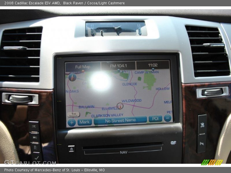 Black Raven / Cocoa/Light Cashmere 2008 Cadillac Escalade ESV AWD