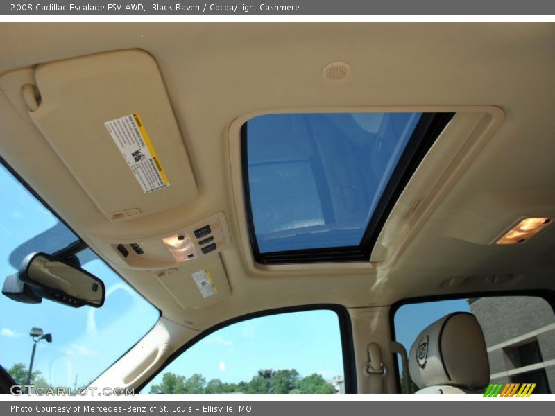 Black Raven / Cocoa/Light Cashmere 2008 Cadillac Escalade ESV AWD