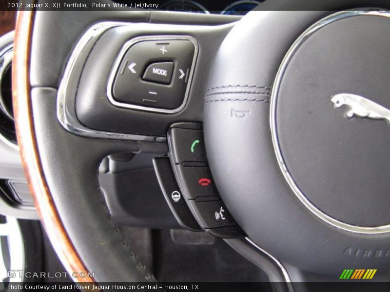 Polaris White / Jet/Ivory 2012 Jaguar XJ XJL Portfolio