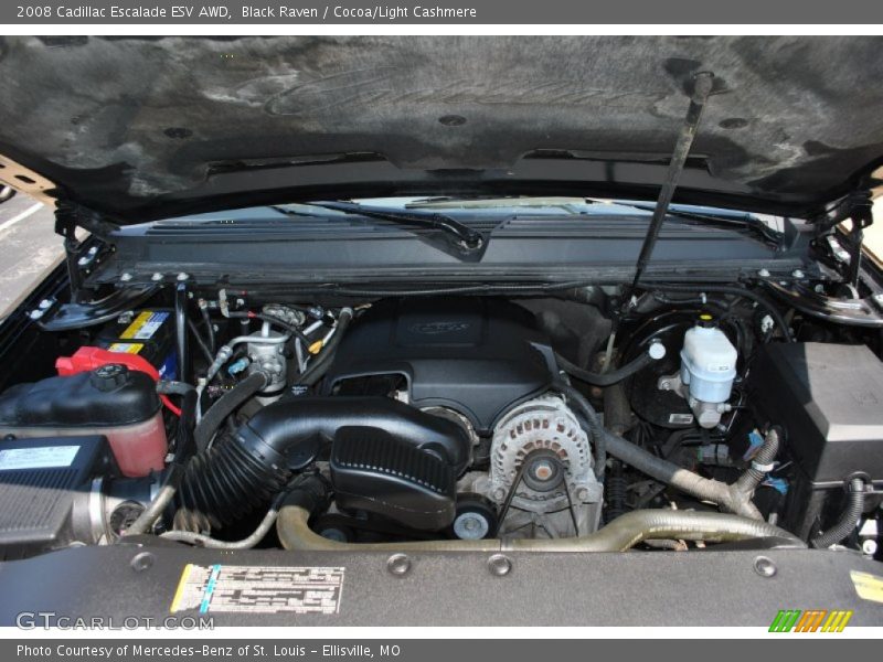 Black Raven / Cocoa/Light Cashmere 2008 Cadillac Escalade ESV AWD