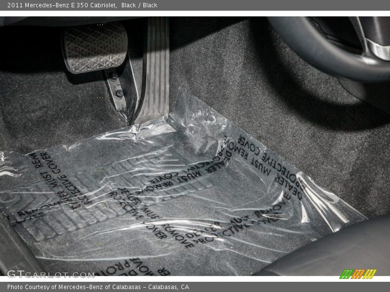 Black / Black 2011 Mercedes-Benz E 350 Cabriolet