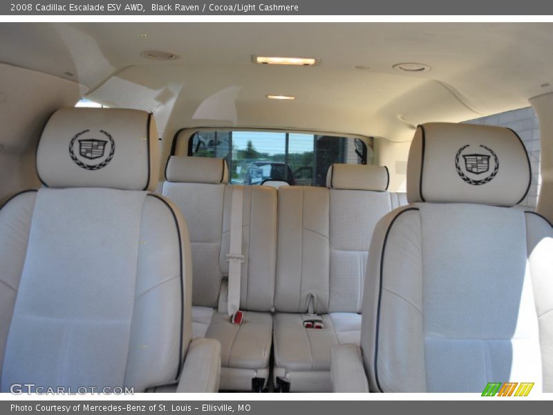 Black Raven / Cocoa/Light Cashmere 2008 Cadillac Escalade ESV AWD