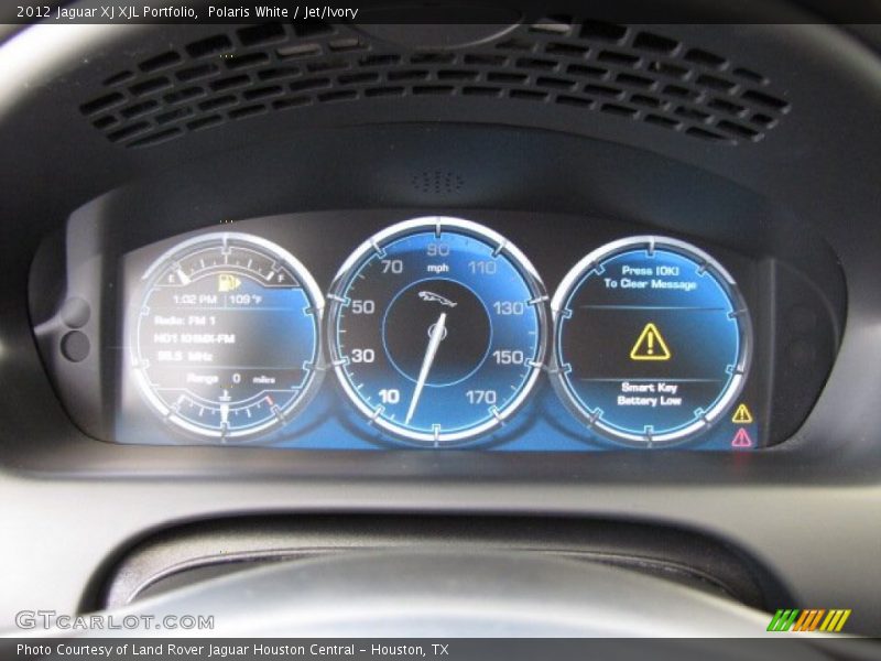 Polaris White / Jet/Ivory 2012 Jaguar XJ XJL Portfolio