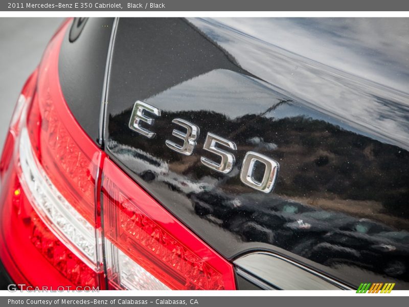 Black / Black 2011 Mercedes-Benz E 350 Cabriolet