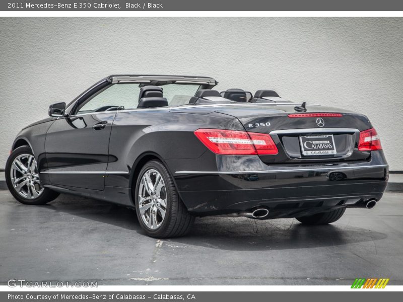 Black / Black 2011 Mercedes-Benz E 350 Cabriolet