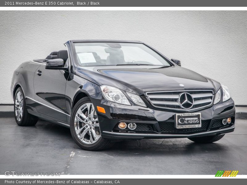 Black / Black 2011 Mercedes-Benz E 350 Cabriolet