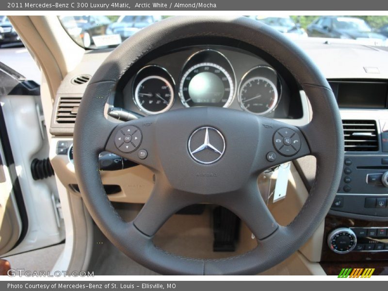 Arctic White / Almond/Mocha 2011 Mercedes-Benz C 300 Luxury 4Matic