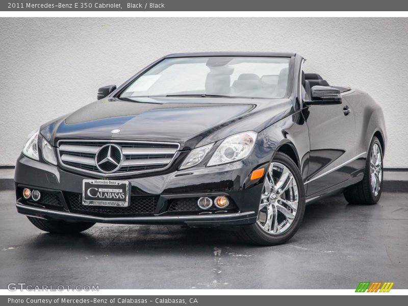 Black / Black 2011 Mercedes-Benz E 350 Cabriolet