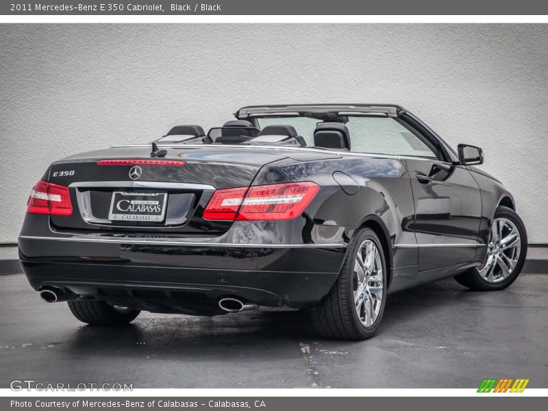 Black / Black 2011 Mercedes-Benz E 350 Cabriolet