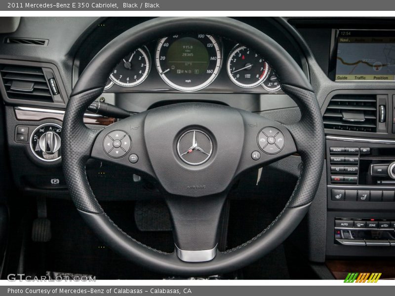 Black / Black 2011 Mercedes-Benz E 350 Cabriolet