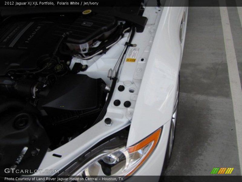 Polaris White / Jet/Ivory 2012 Jaguar XJ XJL Portfolio