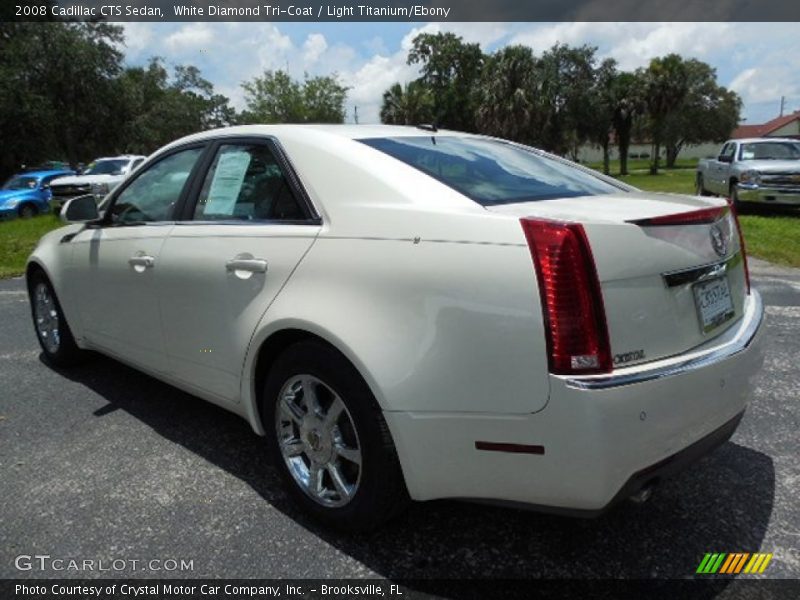White Diamond Tri-Coat / Light Titanium/Ebony 2008 Cadillac CTS Sedan