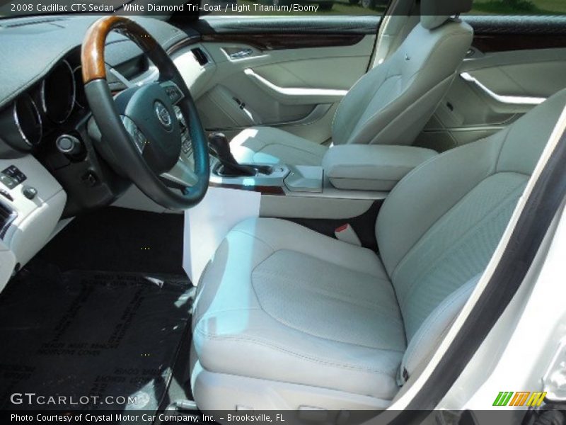 White Diamond Tri-Coat / Light Titanium/Ebony 2008 Cadillac CTS Sedan