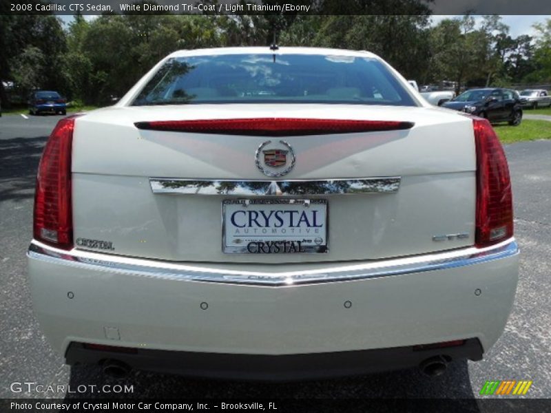 White Diamond Tri-Coat / Light Titanium/Ebony 2008 Cadillac CTS Sedan