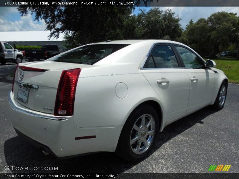 White Diamond Tri-Coat / Light Titanium/Ebony 2008 Cadillac CTS Sedan