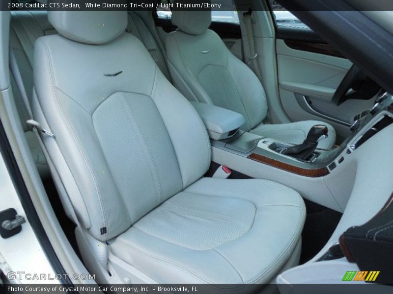White Diamond Tri-Coat / Light Titanium/Ebony 2008 Cadillac CTS Sedan