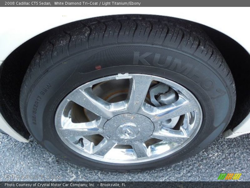 White Diamond Tri-Coat / Light Titanium/Ebony 2008 Cadillac CTS Sedan