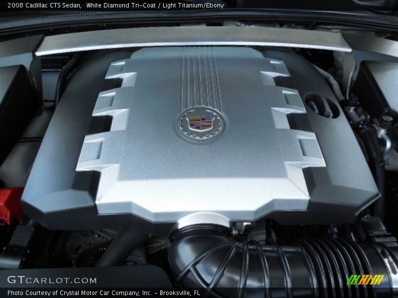 White Diamond Tri-Coat / Light Titanium/Ebony 2008 Cadillac CTS Sedan