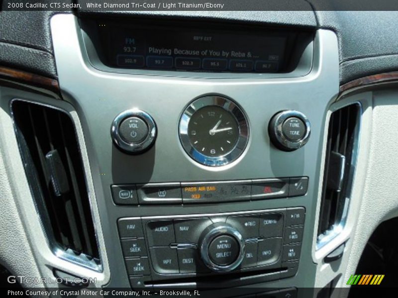 White Diamond Tri-Coat / Light Titanium/Ebony 2008 Cadillac CTS Sedan