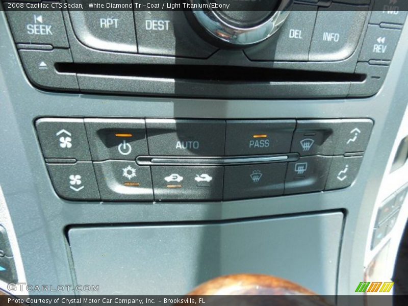 White Diamond Tri-Coat / Light Titanium/Ebony 2008 Cadillac CTS Sedan