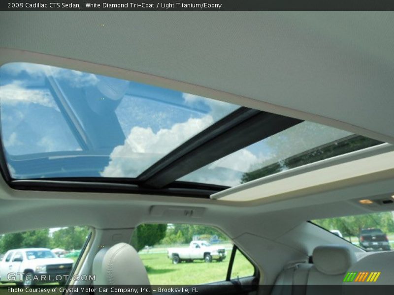 White Diamond Tri-Coat / Light Titanium/Ebony 2008 Cadillac CTS Sedan