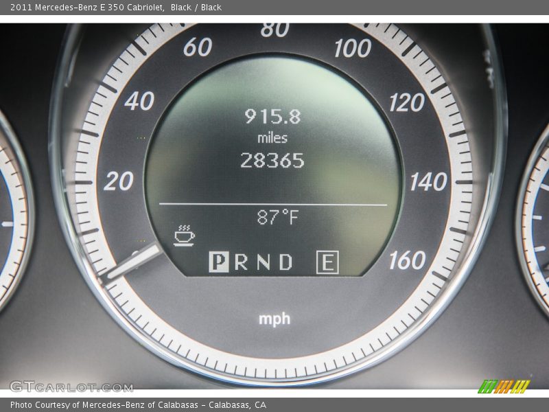 Black / Black 2011 Mercedes-Benz E 350 Cabriolet