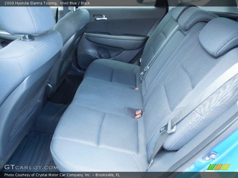 Vivid Blue / Black 2009 Hyundai Elantra Touring