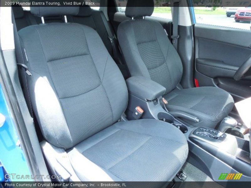 Vivid Blue / Black 2009 Hyundai Elantra Touring