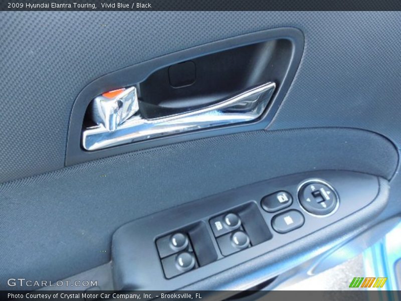 Vivid Blue / Black 2009 Hyundai Elantra Touring