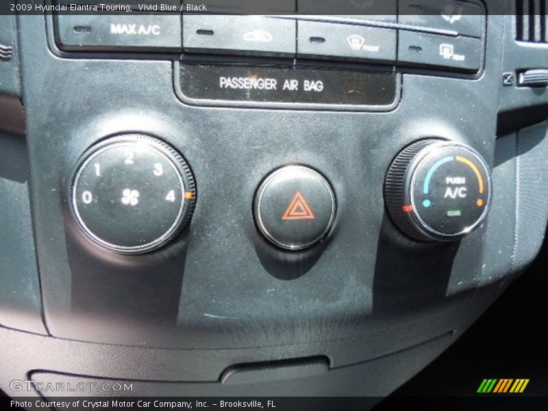 Vivid Blue / Black 2009 Hyundai Elantra Touring