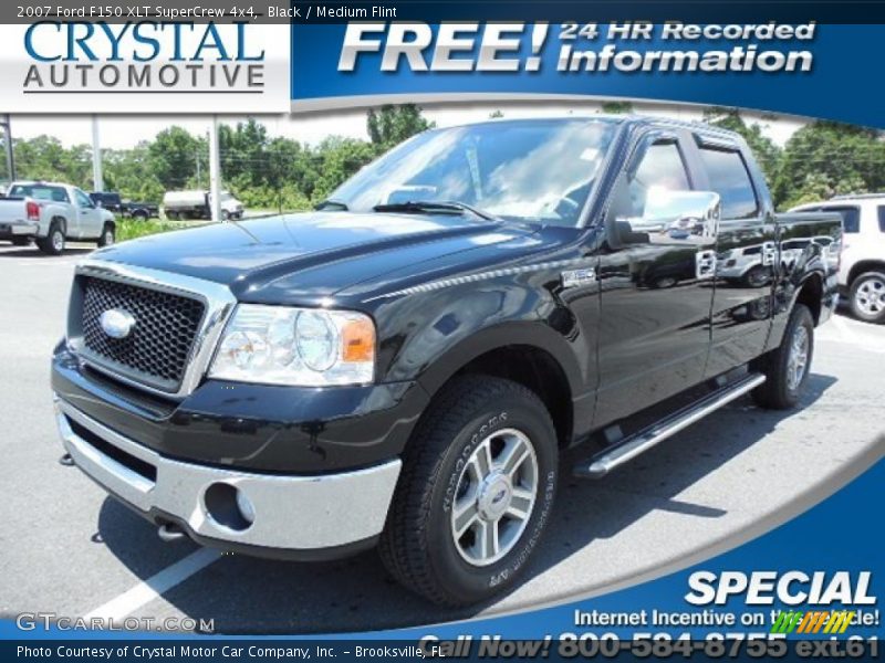 Black / Medium Flint 2007 Ford F150 XLT SuperCrew 4x4