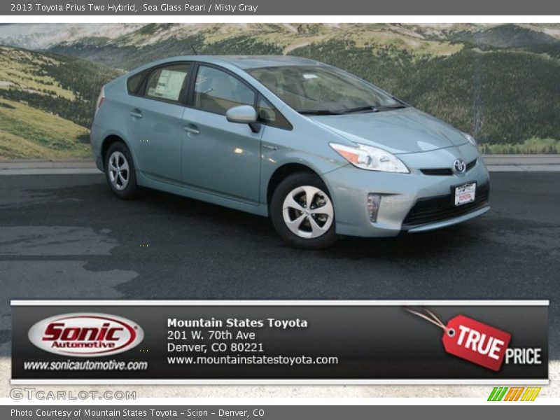 Sea Glass Pearl / Misty Gray 2013 Toyota Prius Two Hybrid