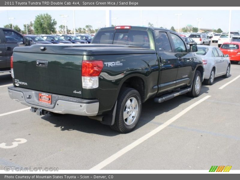 Spruce Green Mica / Sand Beige 2011 Toyota Tundra TRD Double Cab 4x4