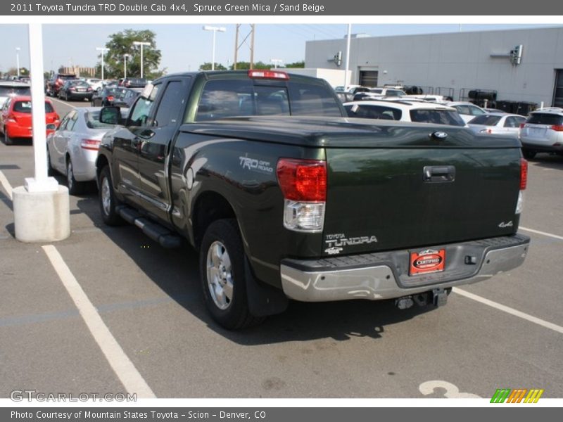 Spruce Green Mica / Sand Beige 2011 Toyota Tundra TRD Double Cab 4x4
