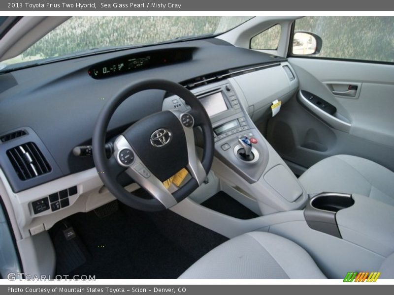 Sea Glass Pearl / Misty Gray 2013 Toyota Prius Two Hybrid