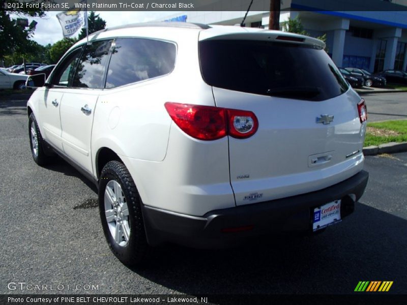 White Platinum Tri-Coat / Charcoal Black 2012 Ford Fusion SE