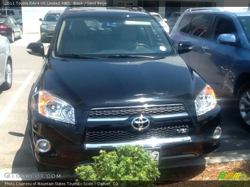 Black / Sand Beige 2011 Toyota RAV4 V6 Limited 4WD
