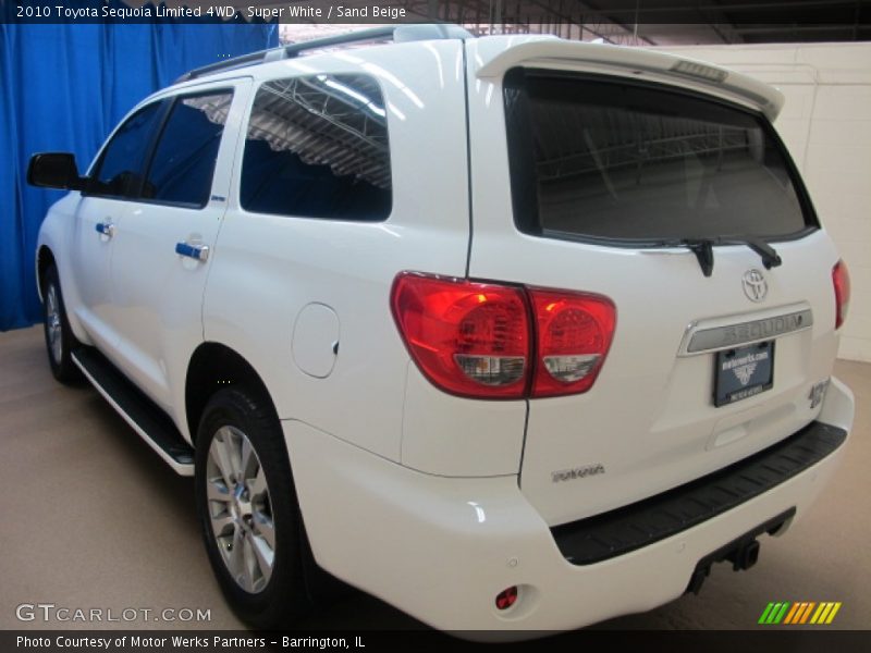 Super White / Sand Beige 2010 Toyota Sequoia Limited 4WD