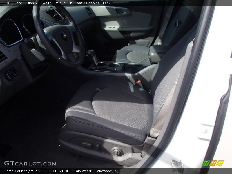 White Platinum Tri-Coat / Charcoal Black 2012 Ford Fusion SE