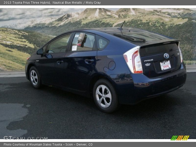 Nautical Blue Metallic / Misty Gray 2013 Toyota Prius Three Hybrid