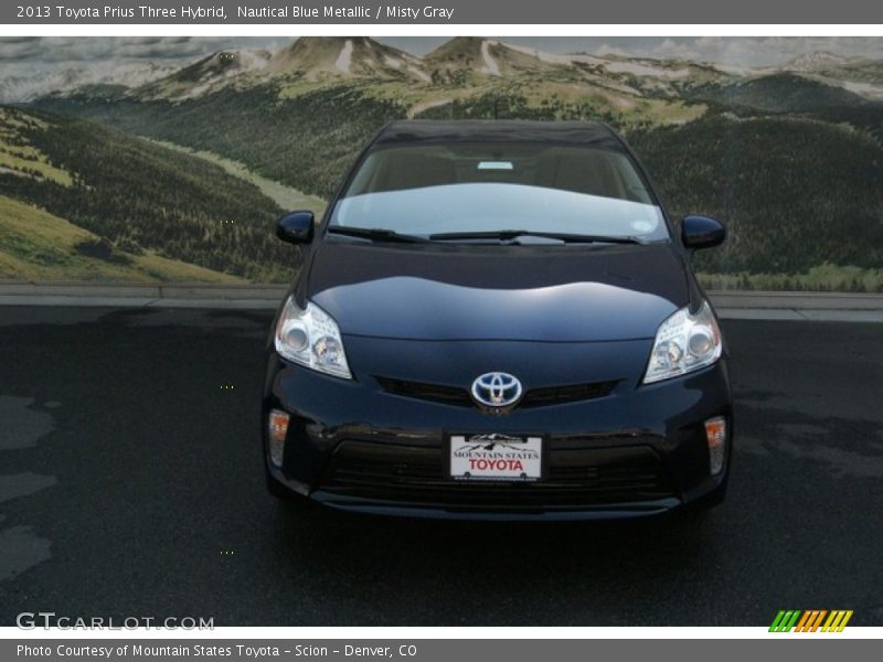 Nautical Blue Metallic / Misty Gray 2013 Toyota Prius Three Hybrid