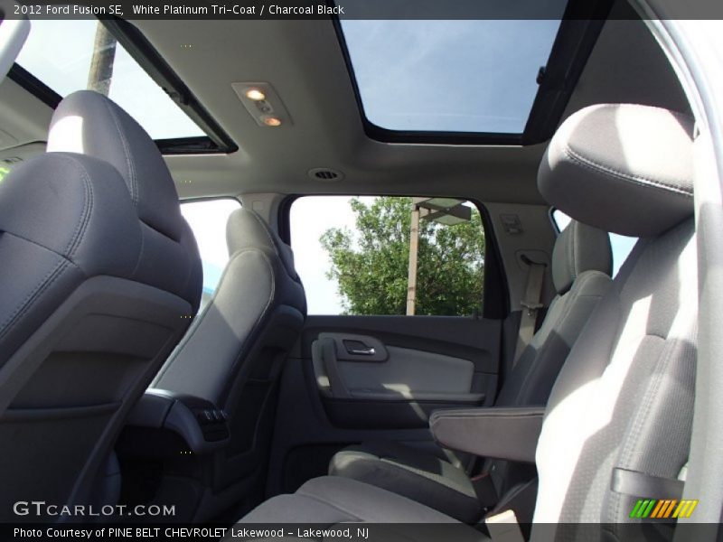 White Platinum Tri-Coat / Charcoal Black 2012 Ford Fusion SE