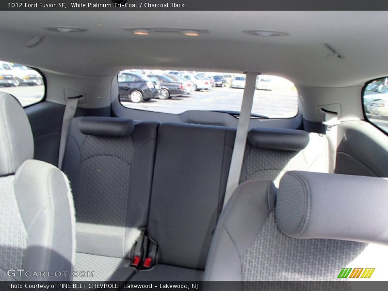 White Platinum Tri-Coat / Charcoal Black 2012 Ford Fusion SE