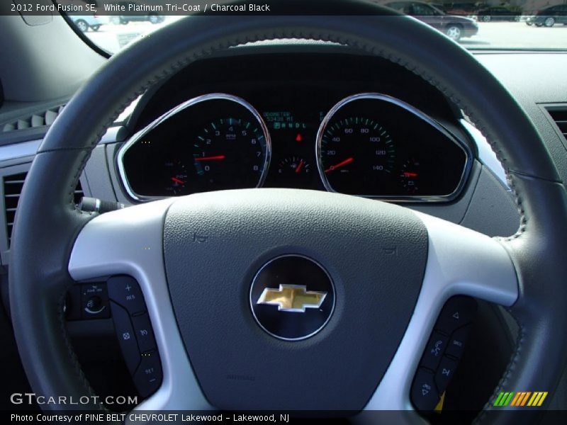 White Platinum Tri-Coat / Charcoal Black 2012 Ford Fusion SE