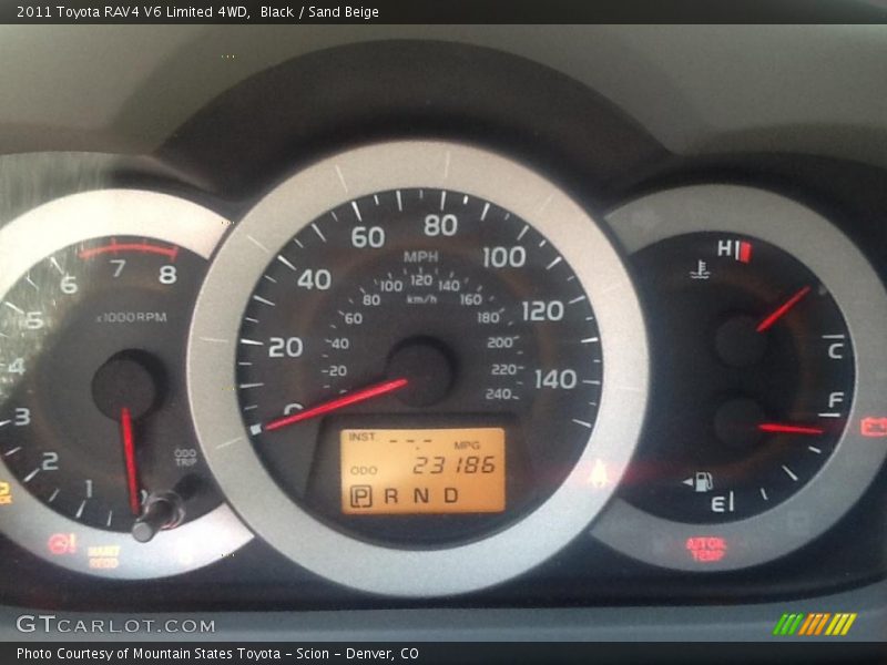 Black / Sand Beige 2011 Toyota RAV4 V6 Limited 4WD