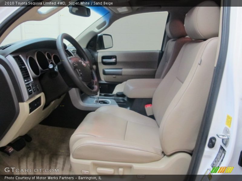 Super White / Sand Beige 2010 Toyota Sequoia Limited 4WD
